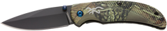 Browning Prism 3 EDC 2.38" 7Cr17MoV Plain Folding Knife - Camo Aluminum w/Brass Accents