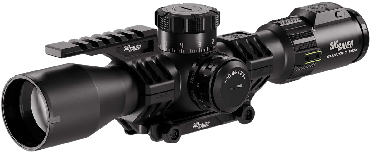 Sig Sauer Electro-Optics BRAVO6T BDX 3-18x44mm 35mm Tube Illuminated MRAD Milling 2.0 Riflescope