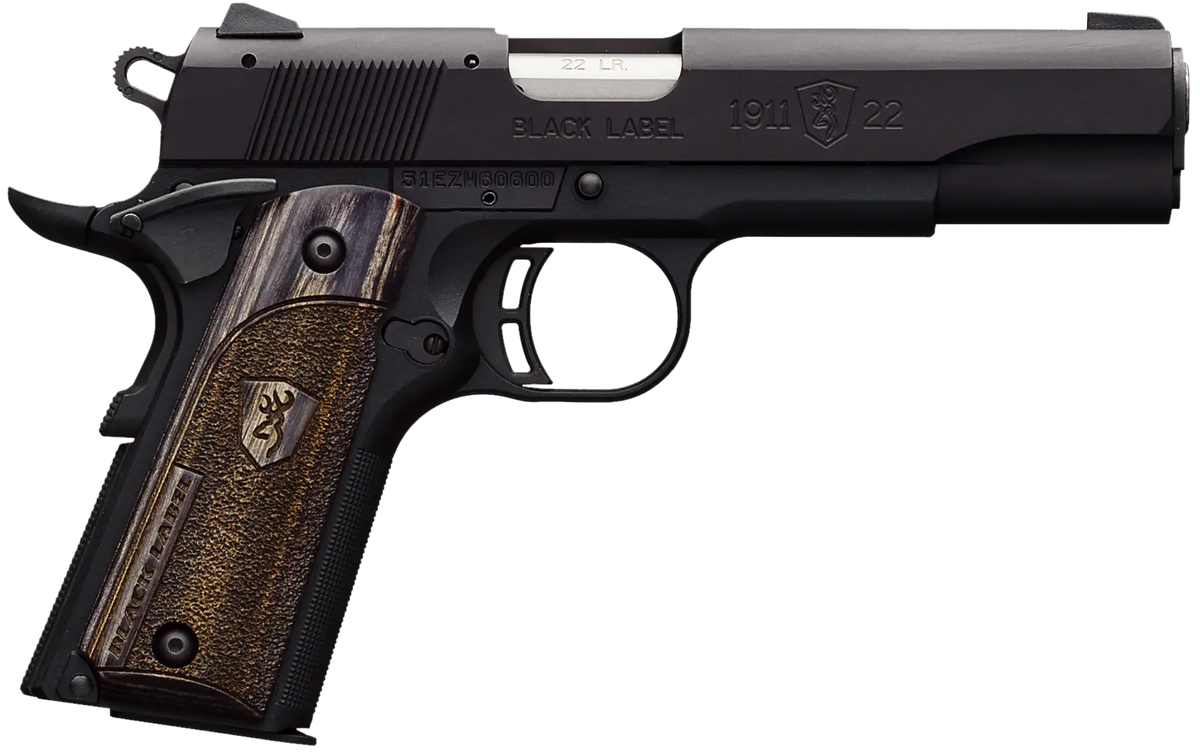 Browning 1911-22 Black Label Full Size 22 LR 4.25" 10+1 Semi-Auto Pistol