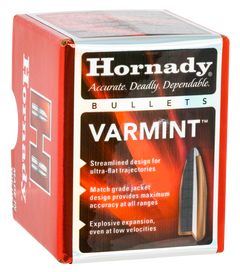 Hornady Traditional Varmint 22 Caliber .224 55 gr Spire Point Bullets - 100/Box