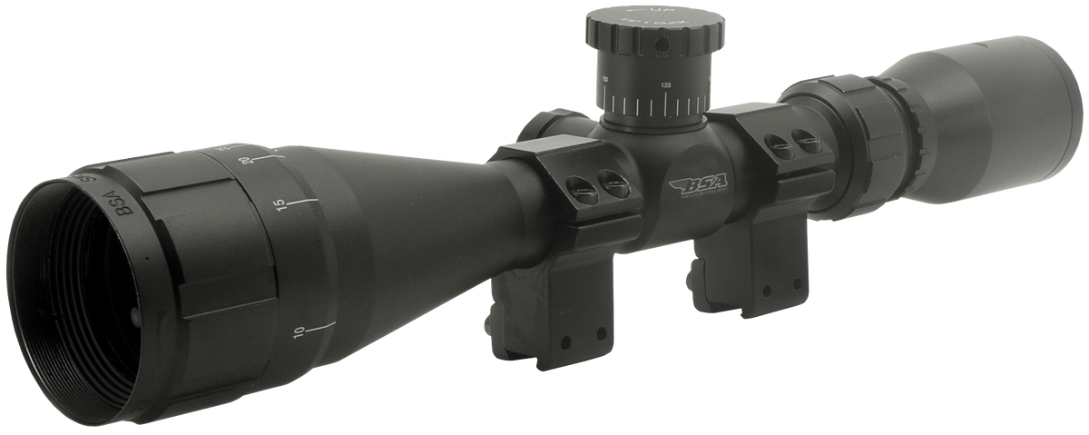 BSA Sweet 22 4-12x 40mm AO 1" Tube 30/30 Duplex Reticle Riflescope - Matte Black