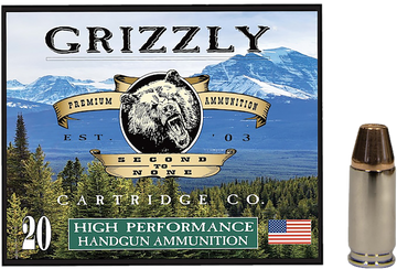 Grizzly Ammo 9mm Luger +P 124gr Full Metal Jacket Flat Point - Box or Case