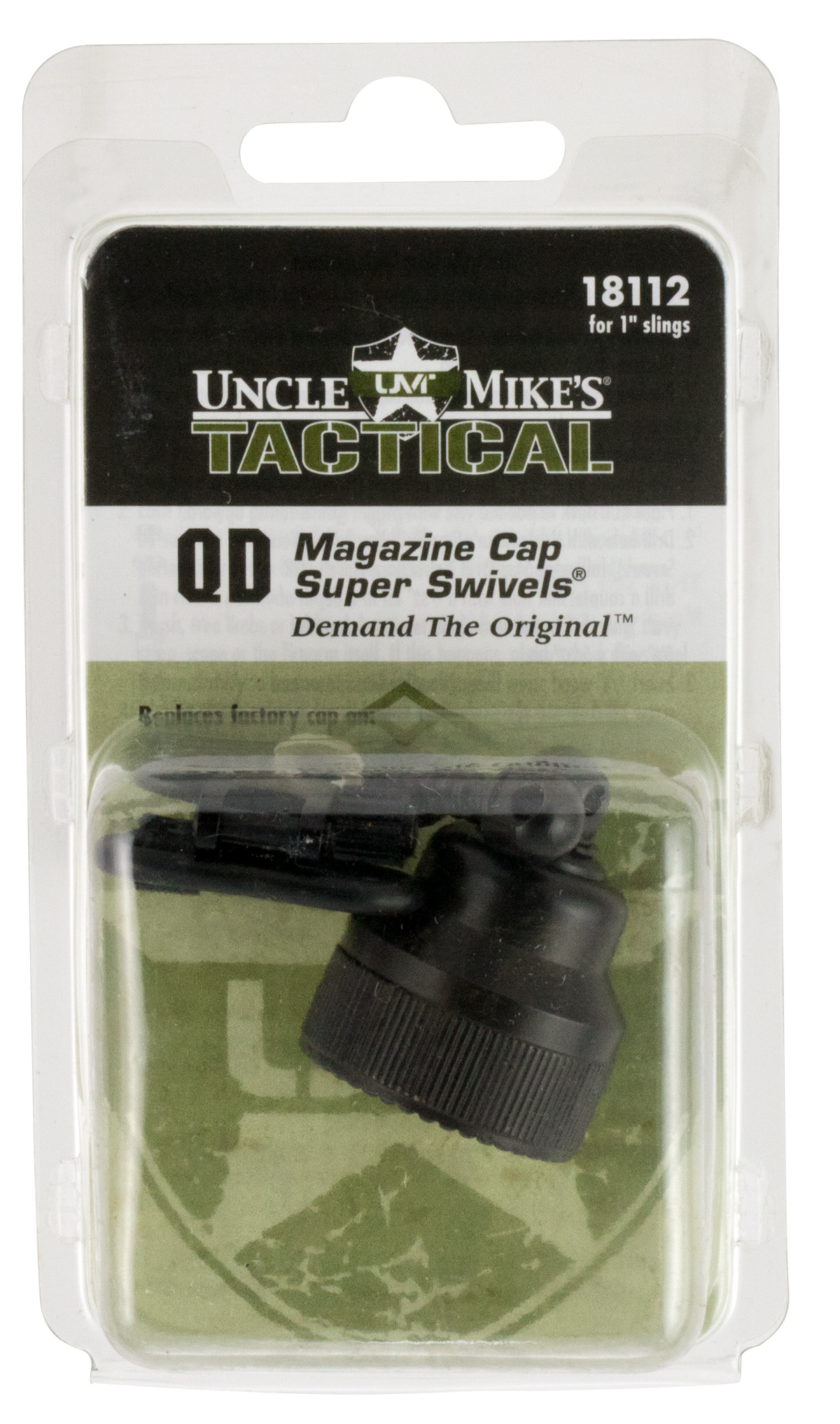 Uncle Mike's 18112 Mag Cap Swivel Set 1" QD Mossberg 590/835