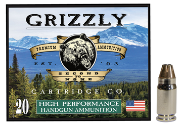 Grizzly Ammo GC357S2 357 Sig 90gr JHP 20-Rd - Box or Case