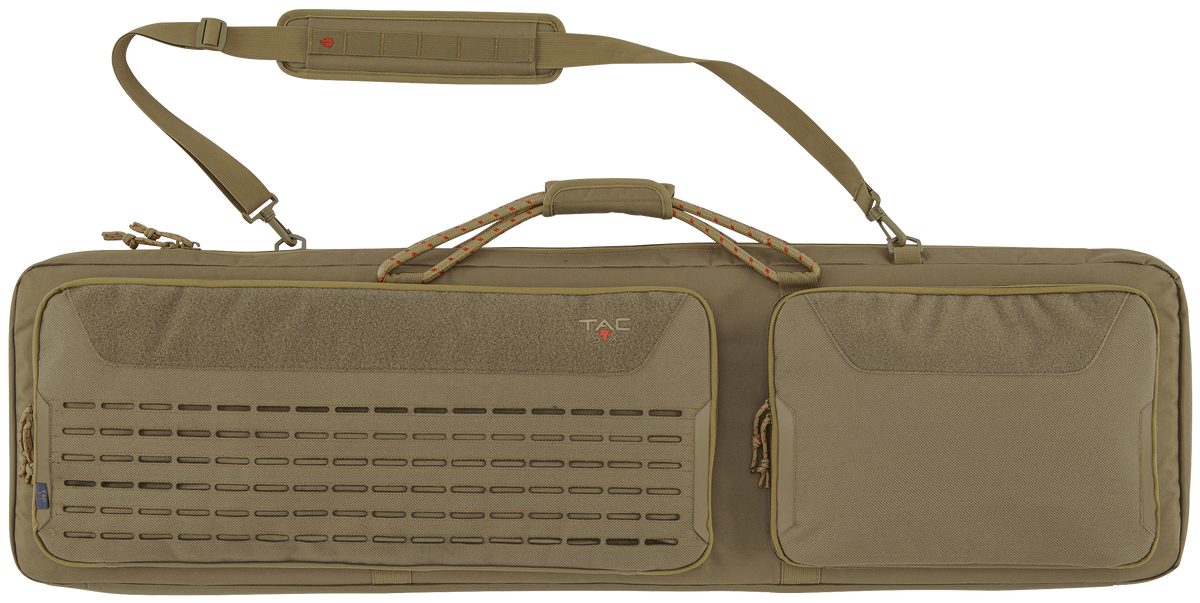 Tac Six Squad 46" Tactical Rifle Case Coyote 600D Polyester Lockable