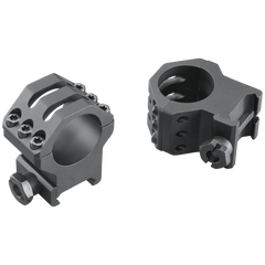 Weaver Mounts 99690 Six-Hole Picatinny Tactical Rings 1" Extra High Matte Black Aluminum