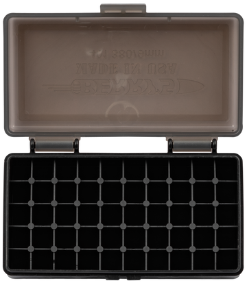 Berry's 19642 Ammo Box 9mm Luger,.380 ACP 50rd Smoke Lid w/Black Bottom