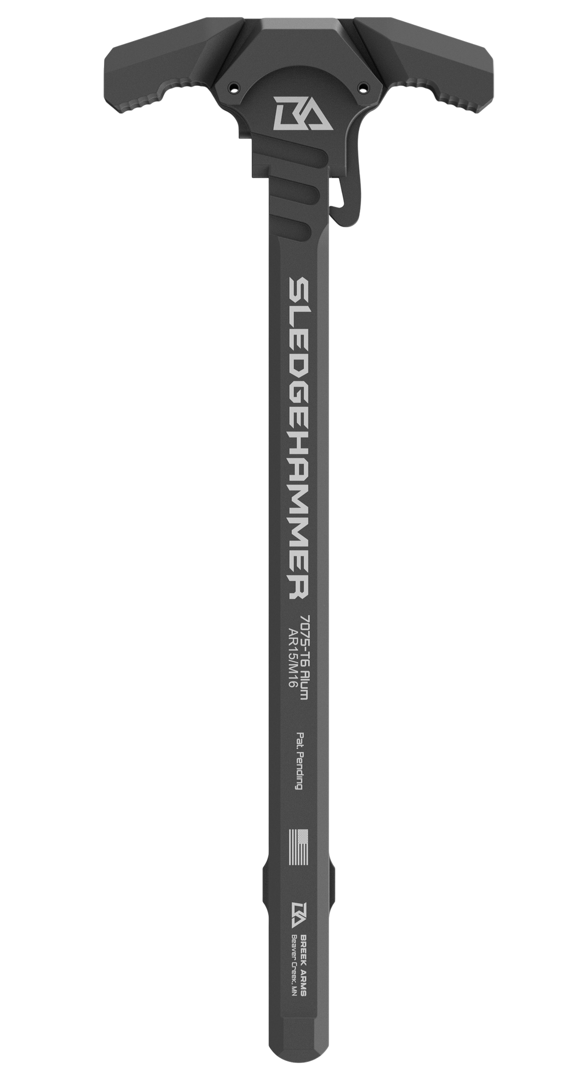 Breek Arms Sledgehammer AR-15/M16 Mil-Spec Ambidextrous Charging Handle - Black