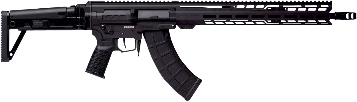 CMMG Dissent MK47 7.62x39mm 16.10" 30+1 Semi-Auto Rifle - Black Armor