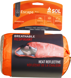 Survive Outdoors Longer SOL Escape Bivvy Orange 84 in x 31 in 8.5 oz Waterproof Emergency Shelter