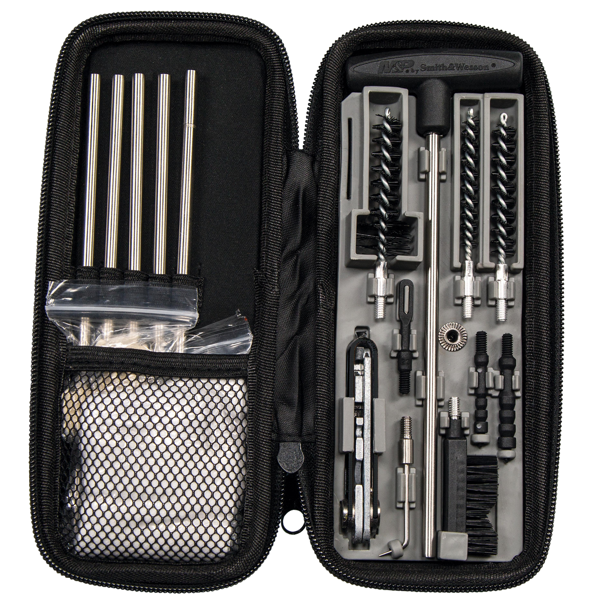 M&P Accessories Compact Rifle Cleaning Kit .22/.30 Cal 36" Rod Carry Case