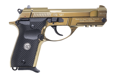 EAA Girsan MC 14T Solution 380 ACP 4.50" 13+1 Semi-Auto Pistol - Gold Plated