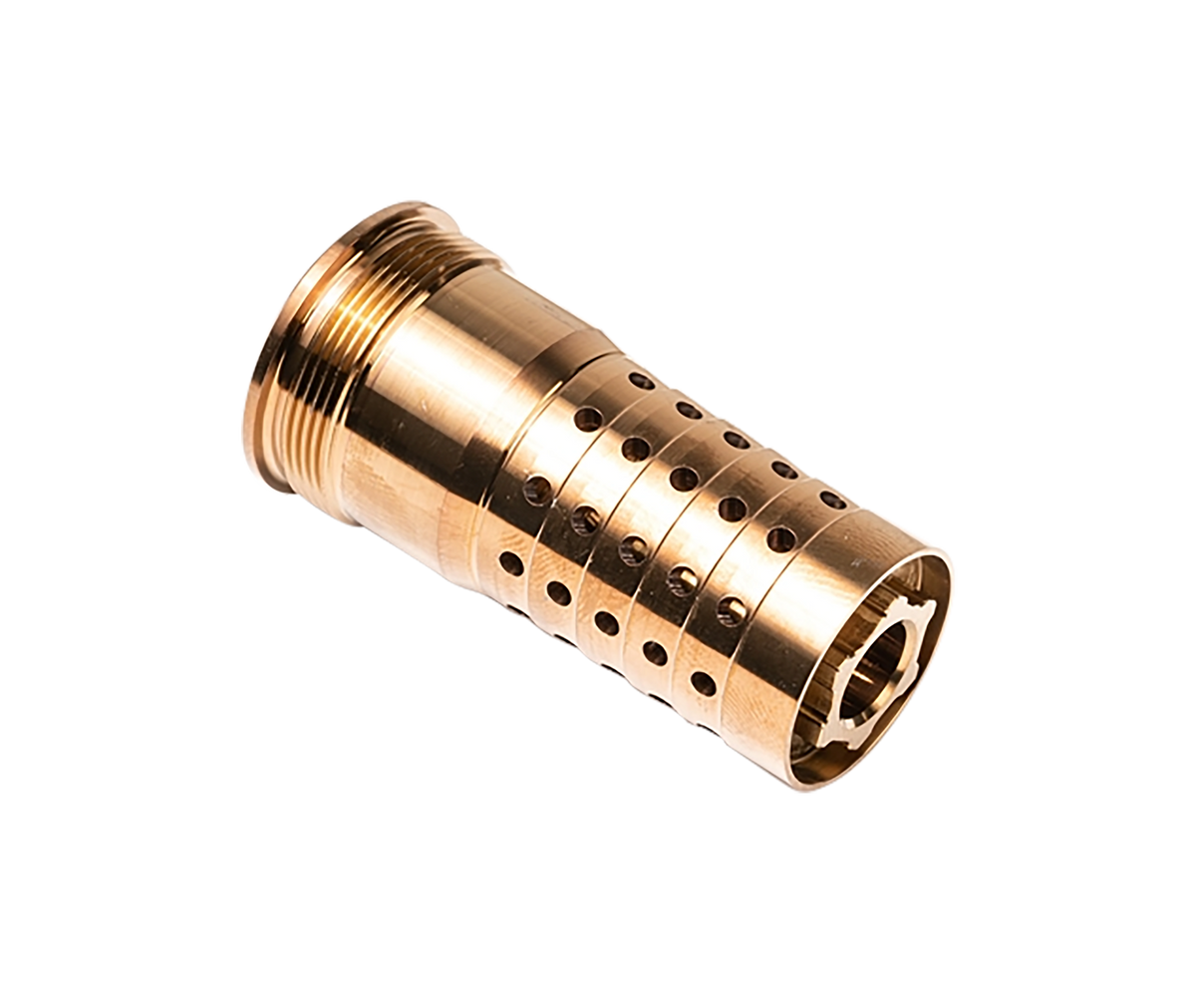 Q LLC Cherry Bomb Muzzle Brake 8.6 Blackout M18x1.5 17-4 Stainless Steel