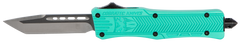 CobraTec Knives CTK-1 Small 2.75" OTF Tanto Plain D2 Steel Tiffany Blue Aluminum Handle