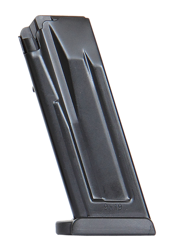 HK VP9SK/P30SK 9mm Luger 12-Rd Flush-Fit Black Steel Pistol Magazine