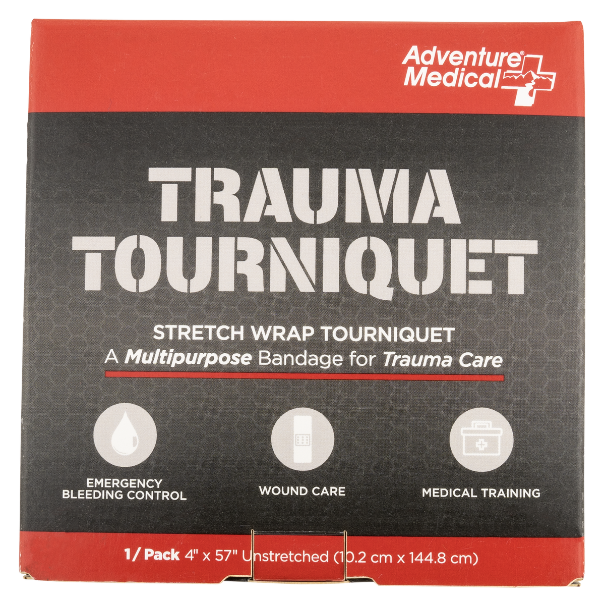 Adventure Medical Kits Trauma Tourniquet 4" x 57" Black Rubber