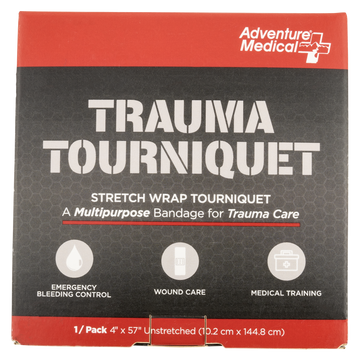 Adventure Medical Kits Trauma Tourniquet 4" x 57" Black Rubber
