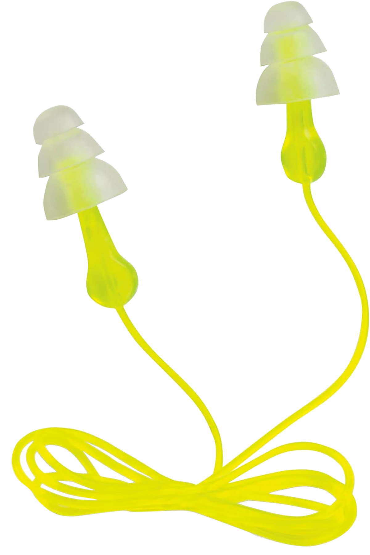 3M Peltor Tri-Flange Reusable Earplugs 26 dB NRR Polymer In The Ear Yellow - 3 Pair
