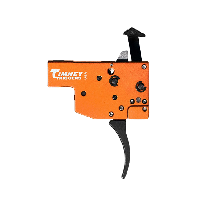 Timney Triggers 430 Replacement Trigger Two-Stage Curved 8 oz/1 lb for Tikka T3 - Black/Orange
