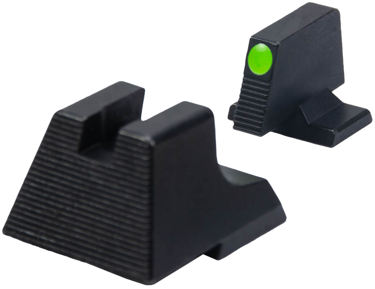 HK Elevated Iron Sight Green Tritium Black Frame - Fits HK VP9/VP40/P30/HK45