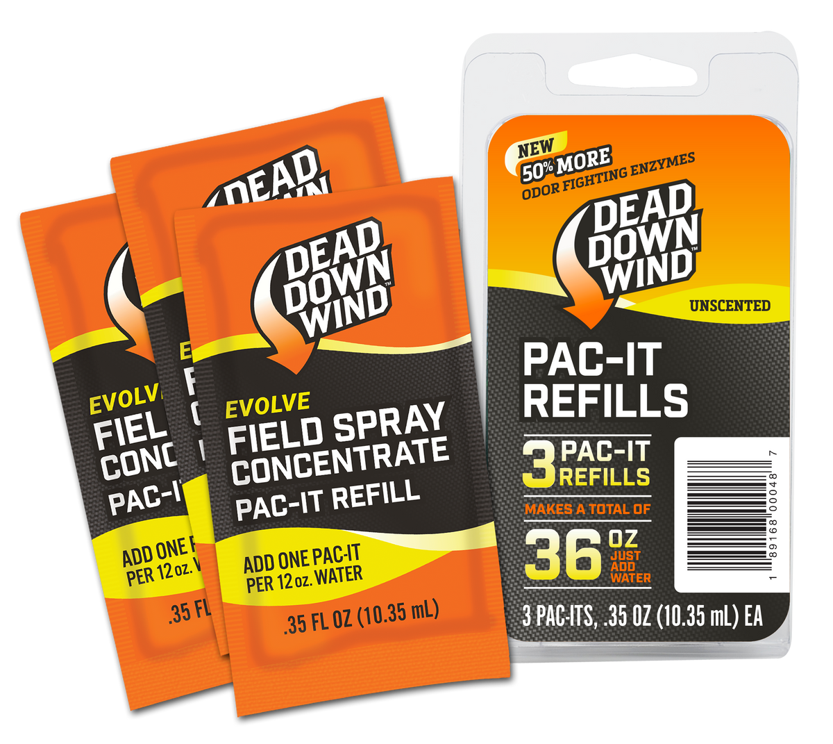 Dead Down Wind 1310 Evolve Field Spray Pac-It Refills 36 oz Concentrate