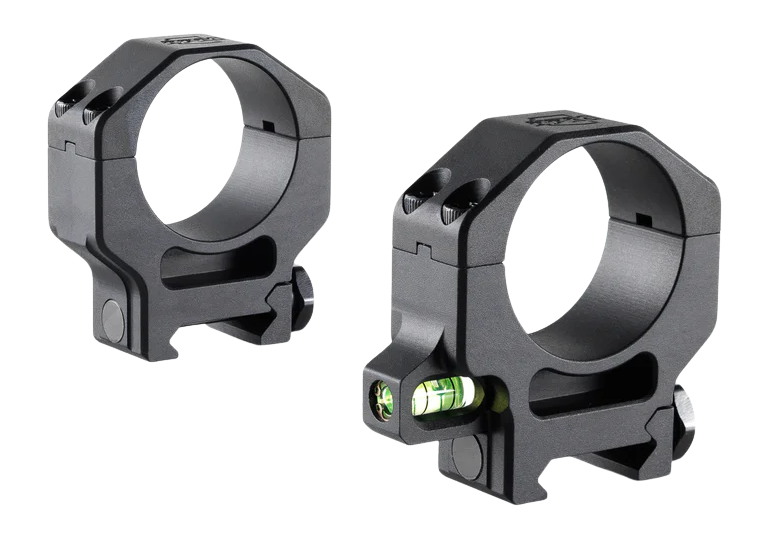 Ruffs Precision CLR-30125 30mm High 1.25in Scope Rings w/ Co-Linear Bubble Level