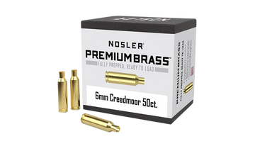 Nosler Premium Brass Unprimed Cases 6mm Creedmoor 50/Box