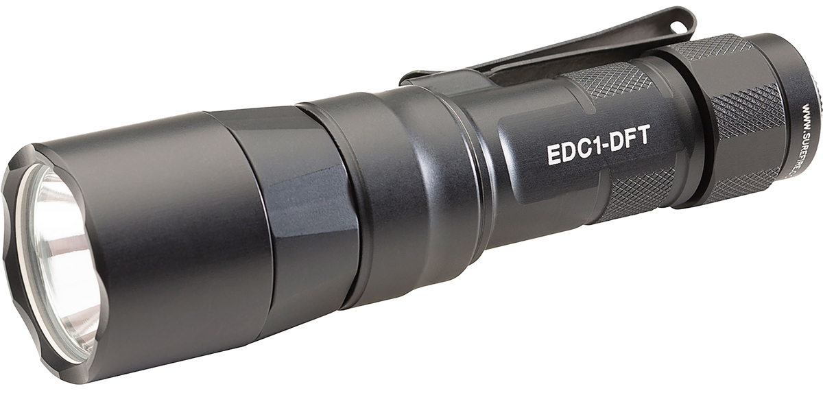 Surefire EDC1-DFT Everyday Carry Series 650 Lumen Dual-Fuel LED Flashlight - Black Anodized