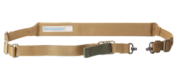 Blue Force Gear Vickers 221 2" 57"-67" Coyote Brown Cordura Padded Convertible Sling - Push Button Swivels