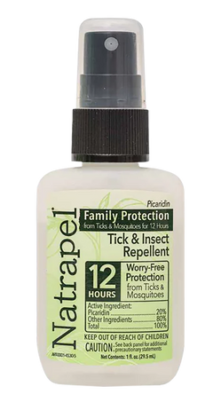 Natrapel Picaridin 20% 1 oz Pump Spray Insect Repellent - 12-Hour Protection