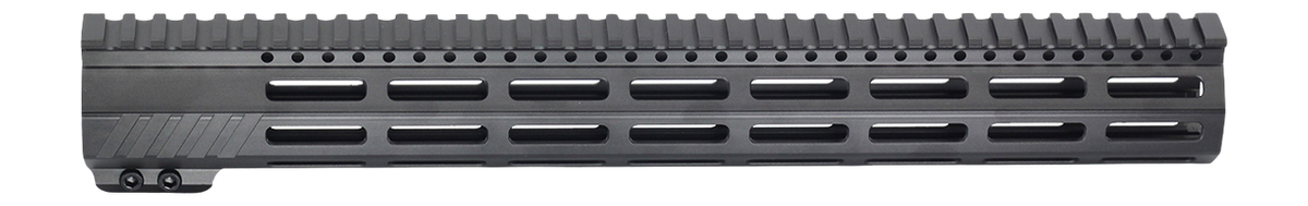 JE Machine Tech AR-15 Ultralight Minimalist 15" M-LOK Full Top Rail Handguard - Black