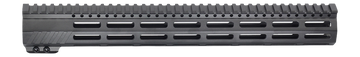JE Machine Tech AR-15 Ultralight Minimalist 15" M-LOK Full Top Rail Handguard - Black
