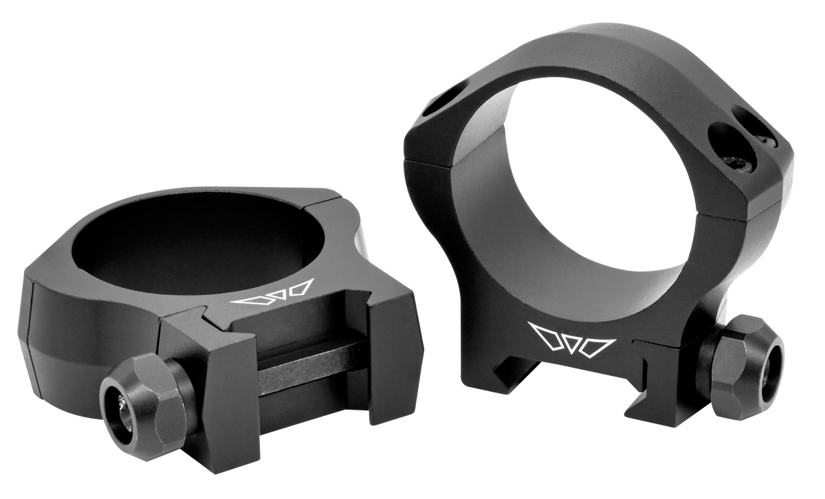 Warne 7220M Mountain Tech 34mm Low 0 MOA Scope Rings - Matte Black