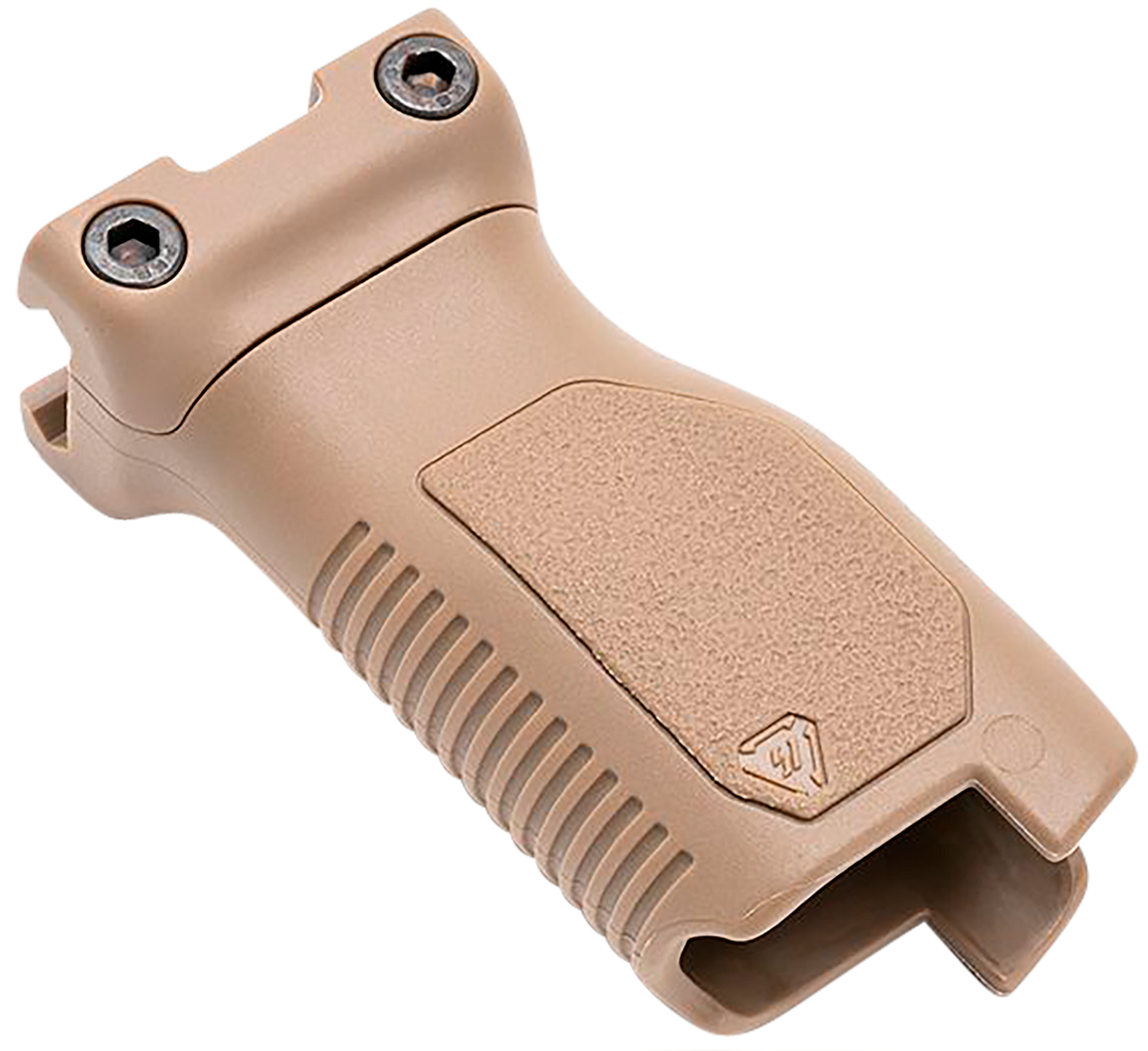 Strike Industries Angled Vertical Grip Long Flat Dark Earth Polymer w/ Cable Management M-LOK