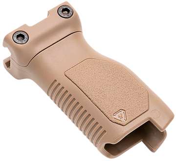 Strike Industries Angled Vertical Grip Long Flat Dark Earth Polymer w/ Cable Management M-LOK