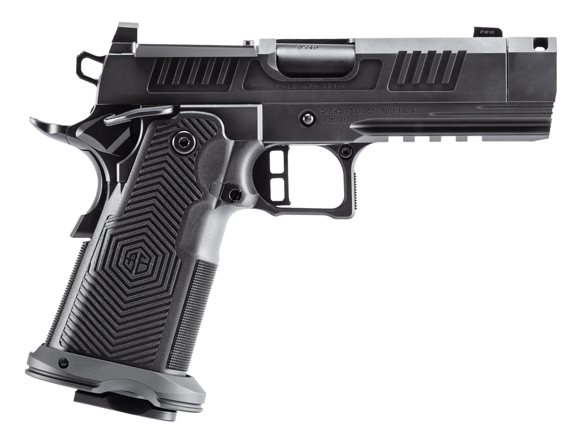 Alpha Foxtrot AF1911 Romulus 9mm 3.5" 10+1 Semi-Auto Pistol - Black DLC