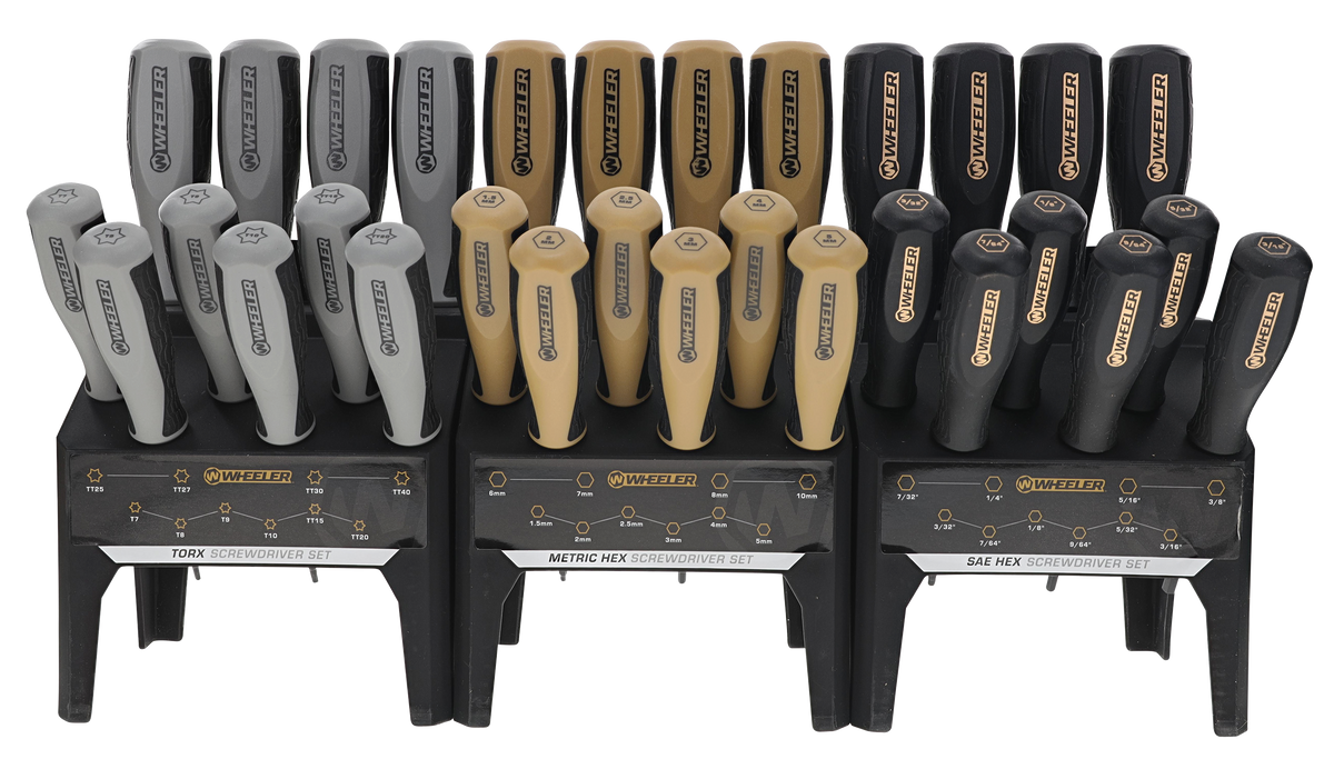 Wheeler Hex/Torx Benchtop Screwdriver Set 30-Piece