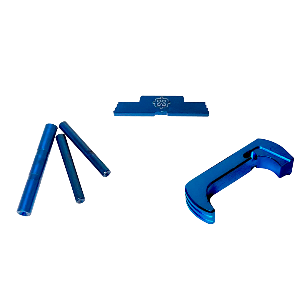 Cross Armory 3-Piece Upgrade Kit Glock 17/19/26/34 Gen5 Blue Anodized