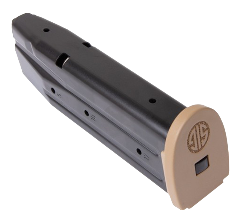 Sig Sauer P320/M17/M18 9mm Luger 17rd Black Steel Magazine w/Coyote Base