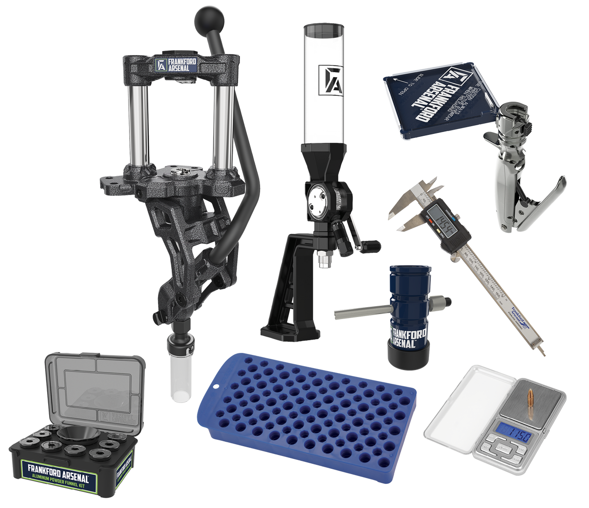 Frankford Arsenal FA Essentials Reloading Kit with F-1 Single Stage Press