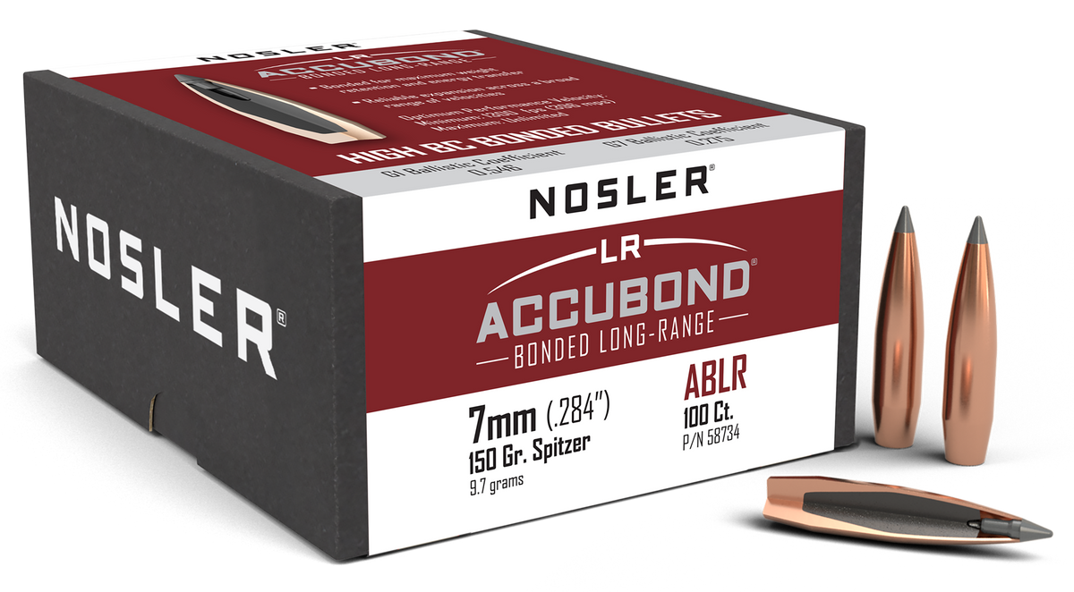 Nosler AccuBond Long Range 7mm 150gr Spitzer Point 100/Box