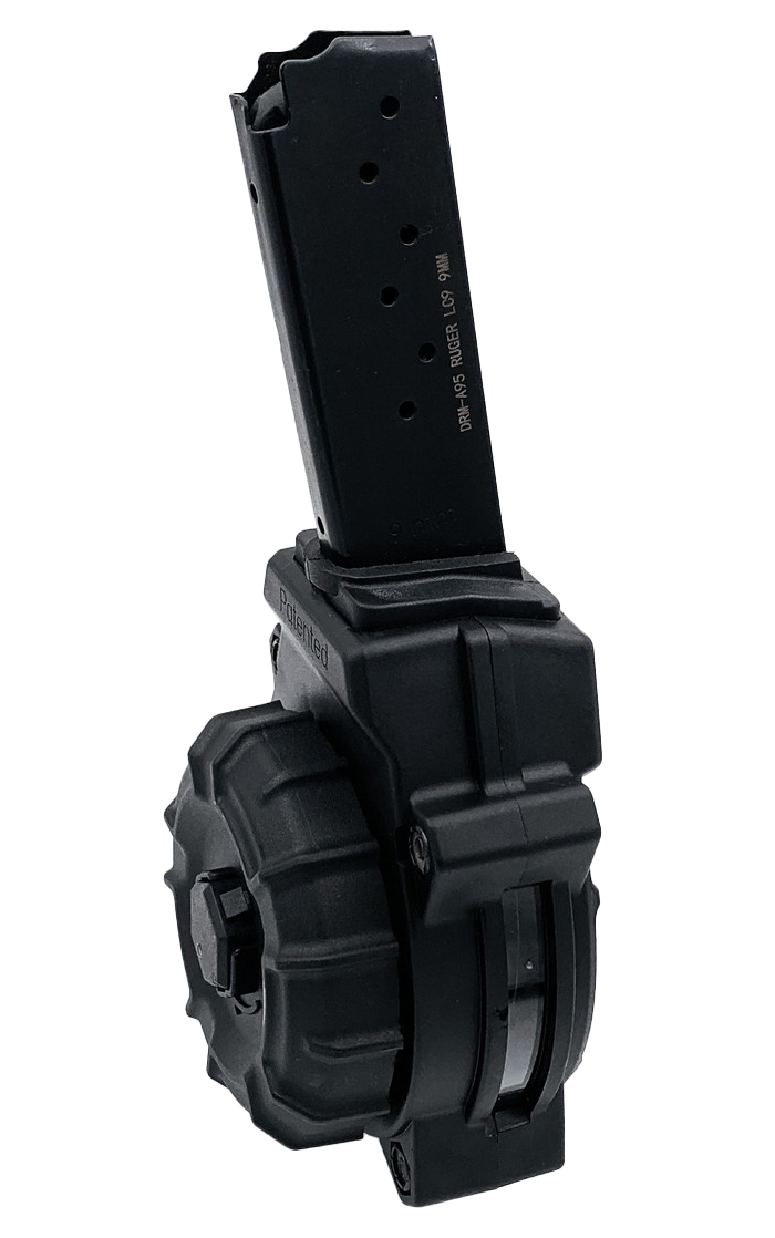 ProMag DRMA95 9mm 30-Rd Drum Ruger LC9/EC9 Black Polymer