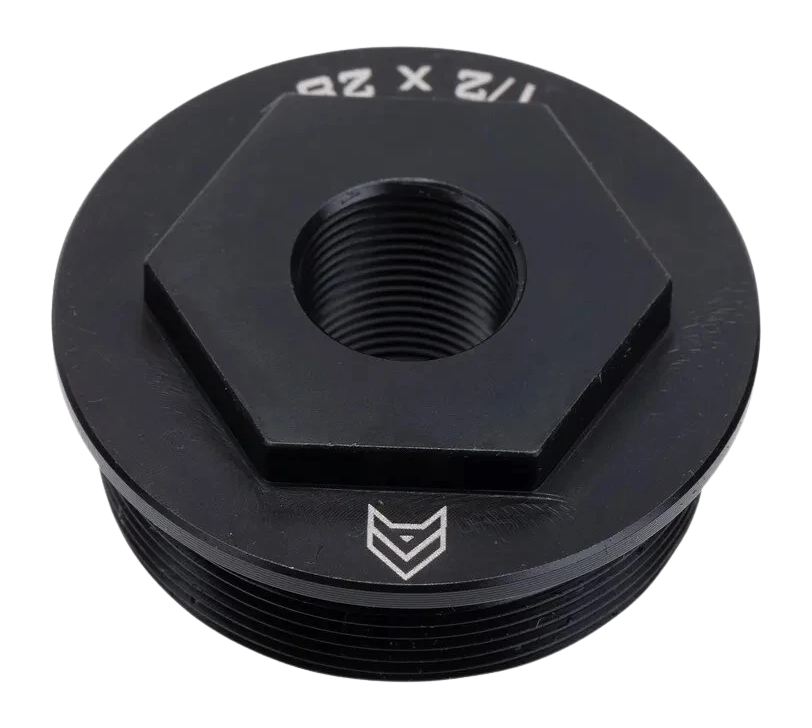Angstadt Arms HUB to 1/2x28 Direct Thread Adapter - 17-4 Stainless Black Nitride