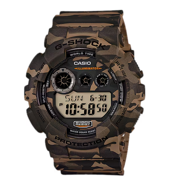 G-Shock GD120CM5CR Woodland Camo Digital Watch - 200M