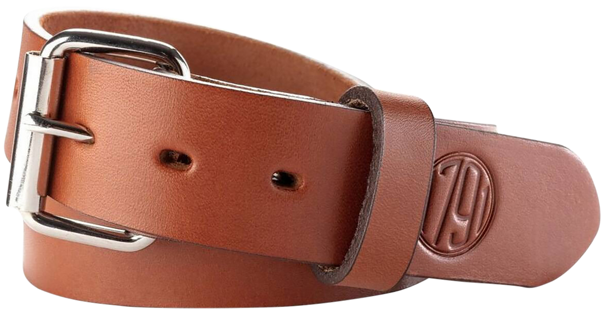 1791 Gunleather BLT-01 Gun Belt Classic Brown Leather 40/44 1.50" Buckle