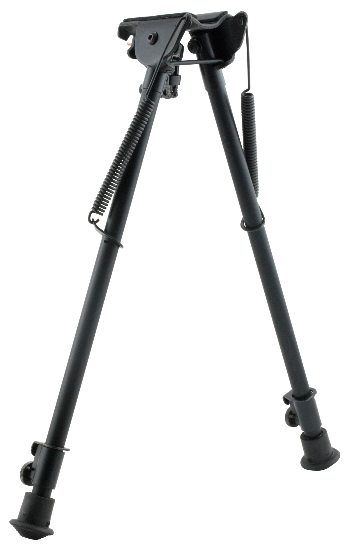Harris 1A2-H Bipod Non-Swivel 13.5-23" Swivel Stud Rubber Feet - Black Steel/Aluminum