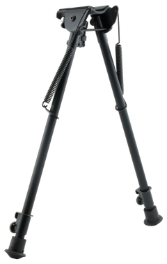 Harris 1A2-H Bipod Non-Swivel 13.5-23" Swivel Stud Rubber Feet - Black Steel/Aluminum