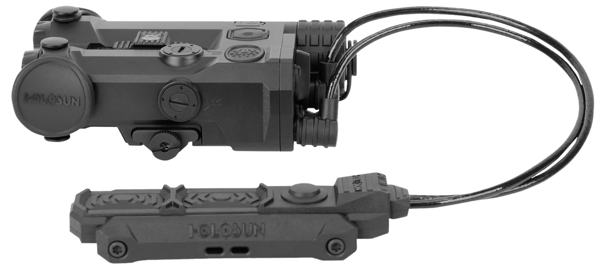 Holosun IRIS-RD4 Quad Red/IR Laser w/IR Illuminator & 1000L White Light - Black Aluminum