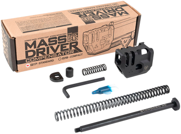 Strike Industries Mass Driver Compensator 9mm Black for Glock 17 Gen 5