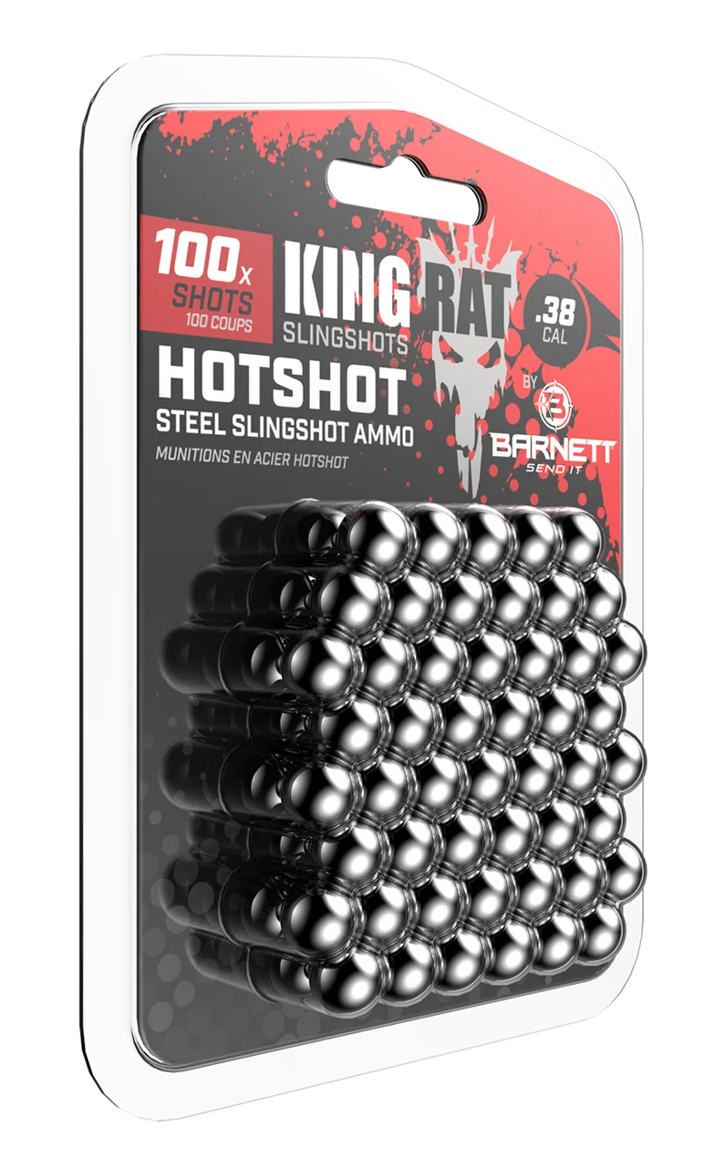 Barnett Outdoors Hotshot .38 Cal 100ct Steel Slingshot Ammo